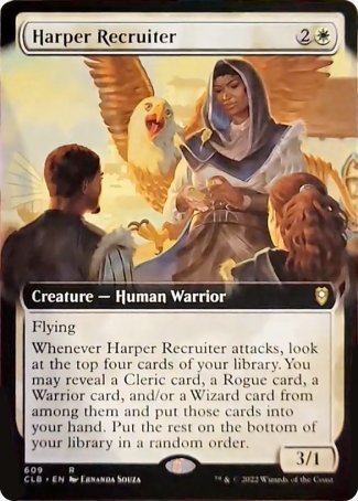 Harper Recruiter (Extended Art) [Commander Legends: Battle for Baldur's Gate] | Impulse Games and Hobbies
