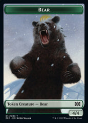 Bear // Monk Double-sided Token [Double Masters 2022 Tokens] | Impulse Games and Hobbies