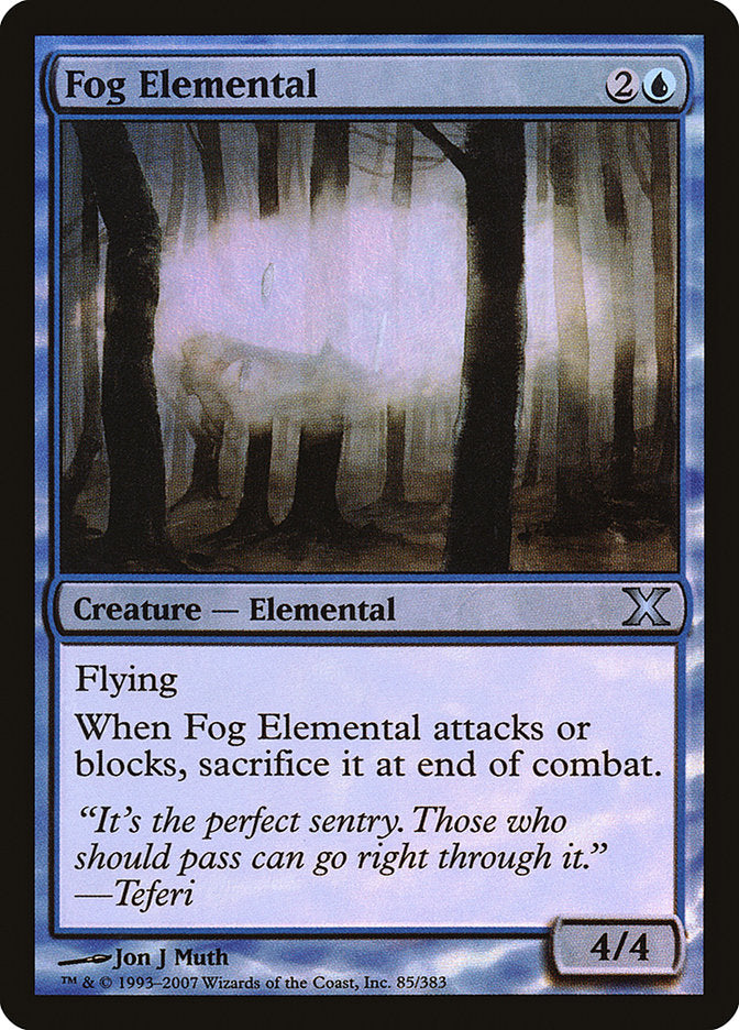 Fog Elemental (Premium Foil) [Tenth Edition] | Impulse Games and Hobbies