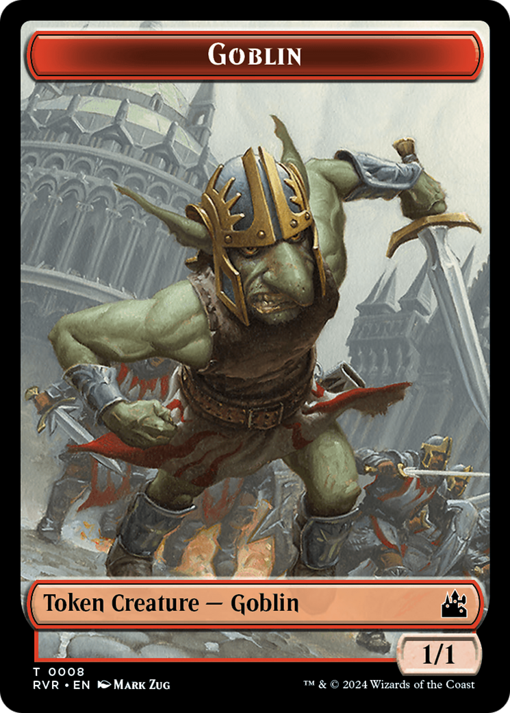 Goblin (0008) // Soldier Double-Sided Token [Ravnica Remastered Tokens] | Impulse Games and Hobbies