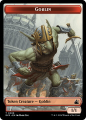 Goblin (0008) // Angel (0003) Double-Sided Token [Ravnica Remastered Tokens] | Impulse Games and Hobbies