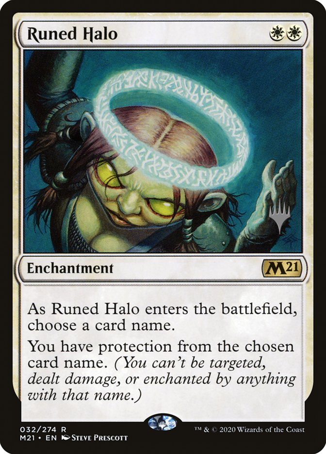 Runed Halo (Promo Pack) [Core Set 2021 Promos] | Impulse Games and Hobbies