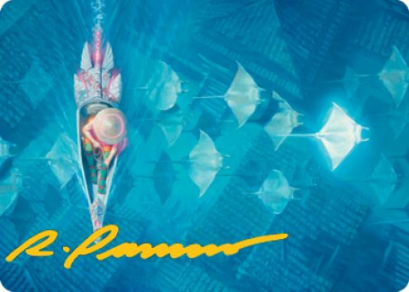 Discover the Impossible Art Card (Gold-Stamped Signature) [Kamigawa: Neon Dynasty Art Series] | Impulse Games and Hobbies