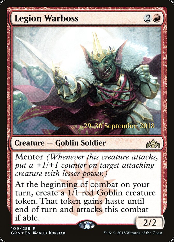 Legion Warboss [Guilds of Ravnica Prerelease Promos] | Impulse Games and Hobbies