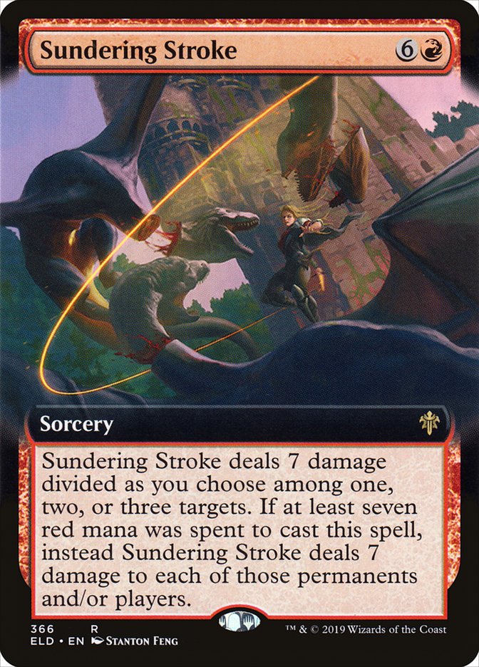 Sundering Stroke (Extended Art) [Throne of Eldraine] | Impulse Games and Hobbies