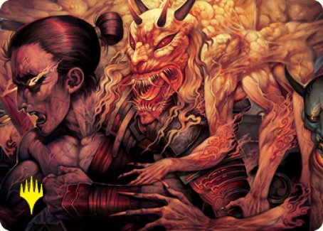 Gift of Wrath Art Card (Gold-Stamped Signature) [Kamigawa: Neon Dynasty Art Series] | Impulse Games and Hobbies