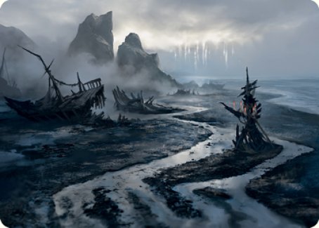 Shipwreck Marsh Art Card [Innistrad: Midnight Hunt Art Series] | Impulse Games and Hobbies