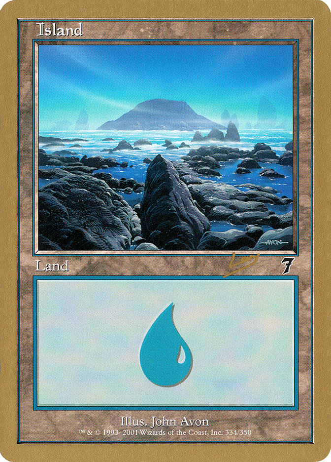 Island (rl334) (Raphael Levy) [World Championship Decks 2002] | Impulse Games and Hobbies