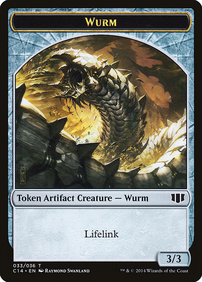 Wurm (033/036) // Goat Double-sided Token [Commander 2014 Tokens] | Impulse Games and Hobbies