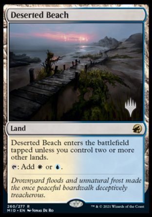 Deserted Beach (Promo Pack) [Innistrad: Midnight Hunt Promos] | Impulse Games and Hobbies