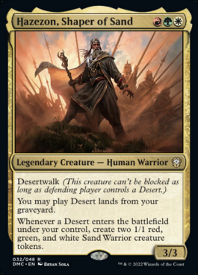 Hazezon, Shaper of Sand [Dominaria United Commander] | Impulse Games and Hobbies