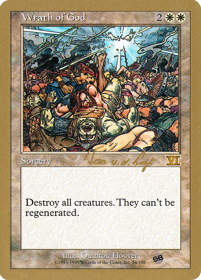 Wrath of God (Tom van de Logt) (SB) [World Championship Decks 2000] | Impulse Games and Hobbies