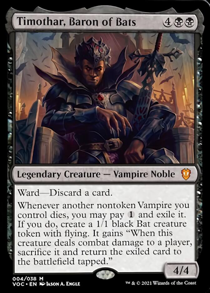 Timothar, Baron of Bats [Innistrad: Crimson Vow Commander] | Impulse Games and Hobbies
