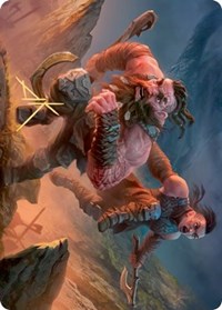 Dwarven Reinforcements Art Card (Gold-Stamped Signature) [Kaldheim: Art Series] | Impulse Games and Hobbies