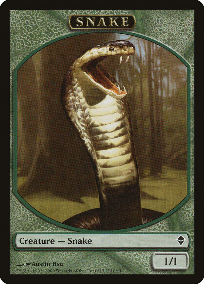 Snake Token [Zendikar Tokens] | Impulse Games and Hobbies