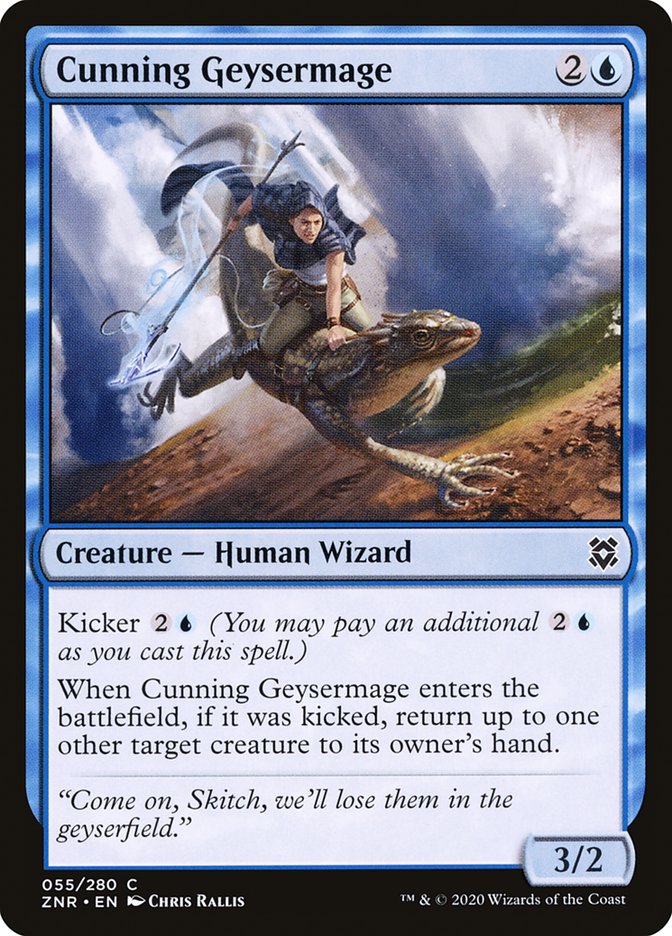 Cunning Geysermage [Zendikar Rising] | Impulse Games and Hobbies
