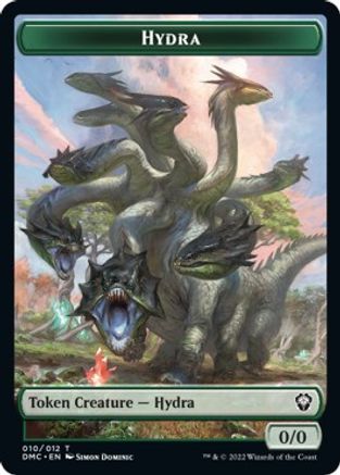 Snake // Hydra Double-sided Token [Dominaria United Commander Tokens] | Impulse Games and Hobbies