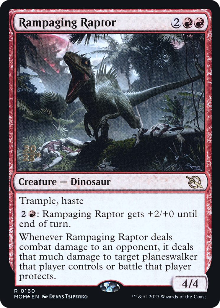 Rampaging Raptor [March of the Machine Prerelease Promos] | Impulse Games and Hobbies
