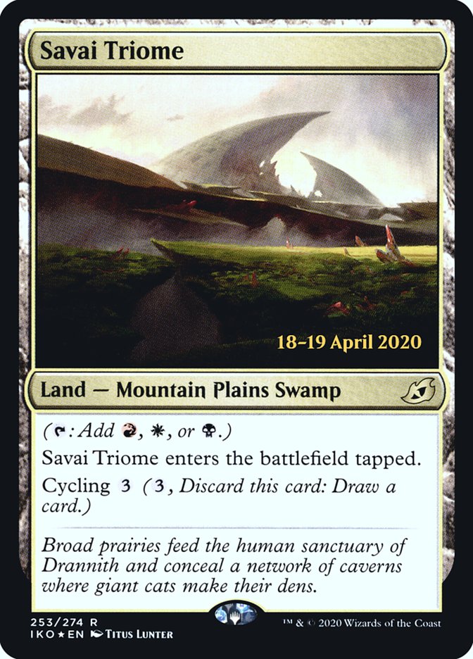 Savai Triome  [Ikoria: Lair of Behemoths Prerelease Promos] | Impulse Games and Hobbies