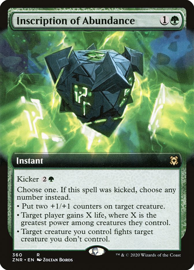 Inscription of Abundance (Extended Art) [Zendikar Rising] | Impulse Games and Hobbies