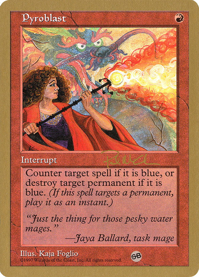 Pyroblast (Paul McCabe) (SB) [World Championship Decks 1997] | Impulse Games and Hobbies