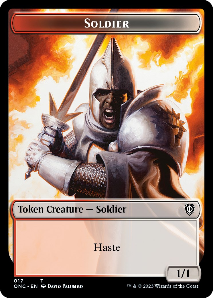 Soldier (017) // Eldrazi Double-Sided Token [Phyrexia: All Will Be One Commander Tokens] | Impulse Games and Hobbies