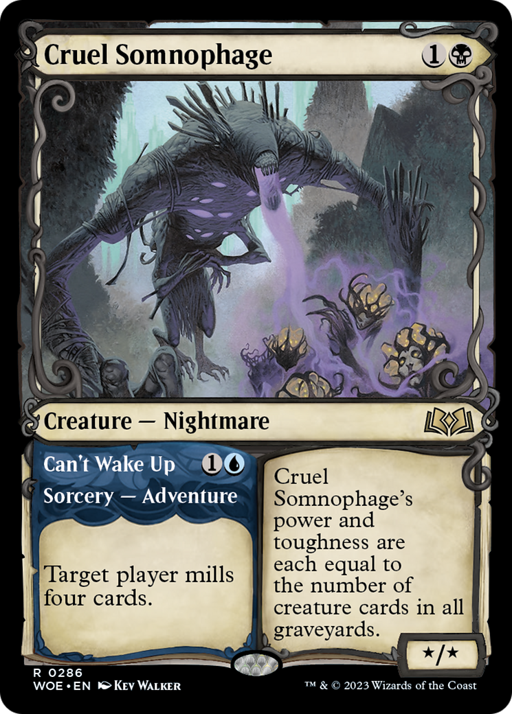 Cruel Somnophage // Can't Wake Up (Showcase) [Wilds of Eldraine] | Impulse Games and Hobbies