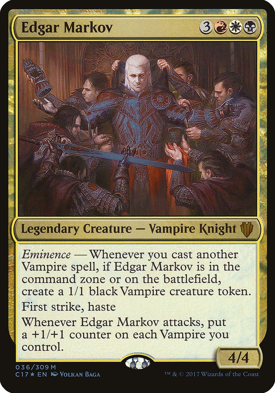 Edgar Markov (Oversized) [Commander 2017 Oversized] | Impulse Games and Hobbies