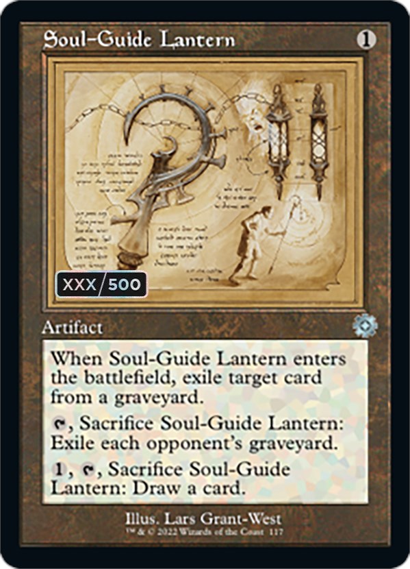 Soul-Guide Lantern (Retro Schematic) (Serial Numbered) [The Brothers' War Retro Artifacts] | Impulse Games and Hobbies