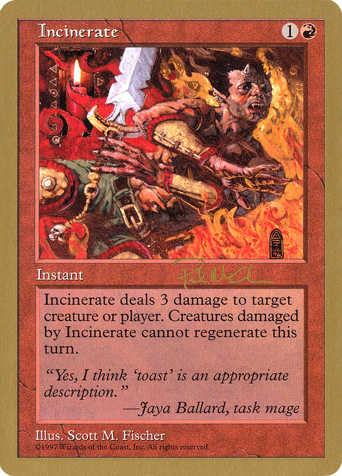 Incinerate (Paul McCabe) [World Championship Decks 1997] | Impulse Games and Hobbies