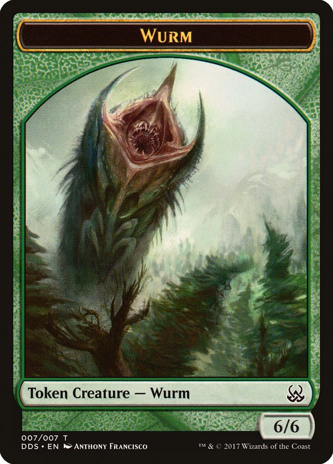 Wurm Token [Duel Decks: Mind vs. Might Tokens] | Impulse Games and Hobbies