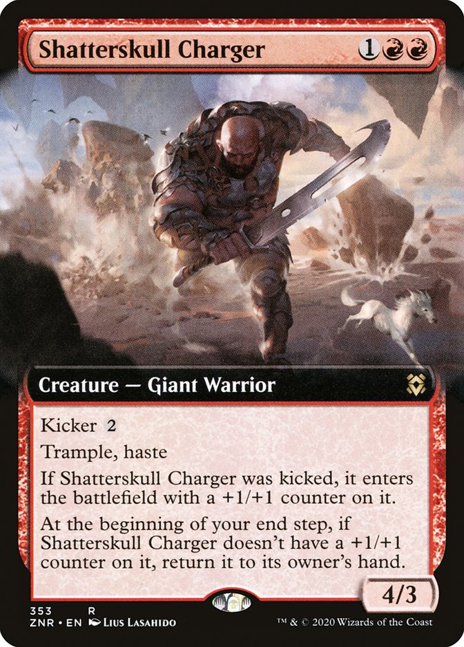 Shatterskull Charger (Extended Art) [Zendikar Rising] | Impulse Games and Hobbies