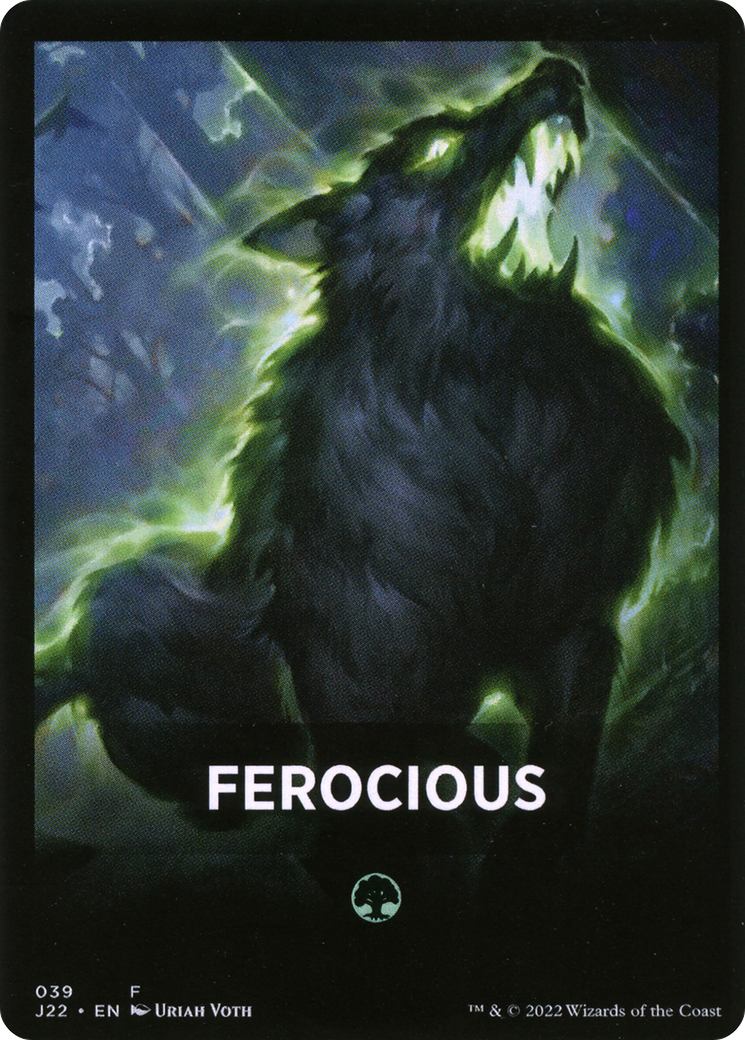 Ferocious Theme Card [Jumpstart 2022 Front Cards] | Impulse Games and Hobbies