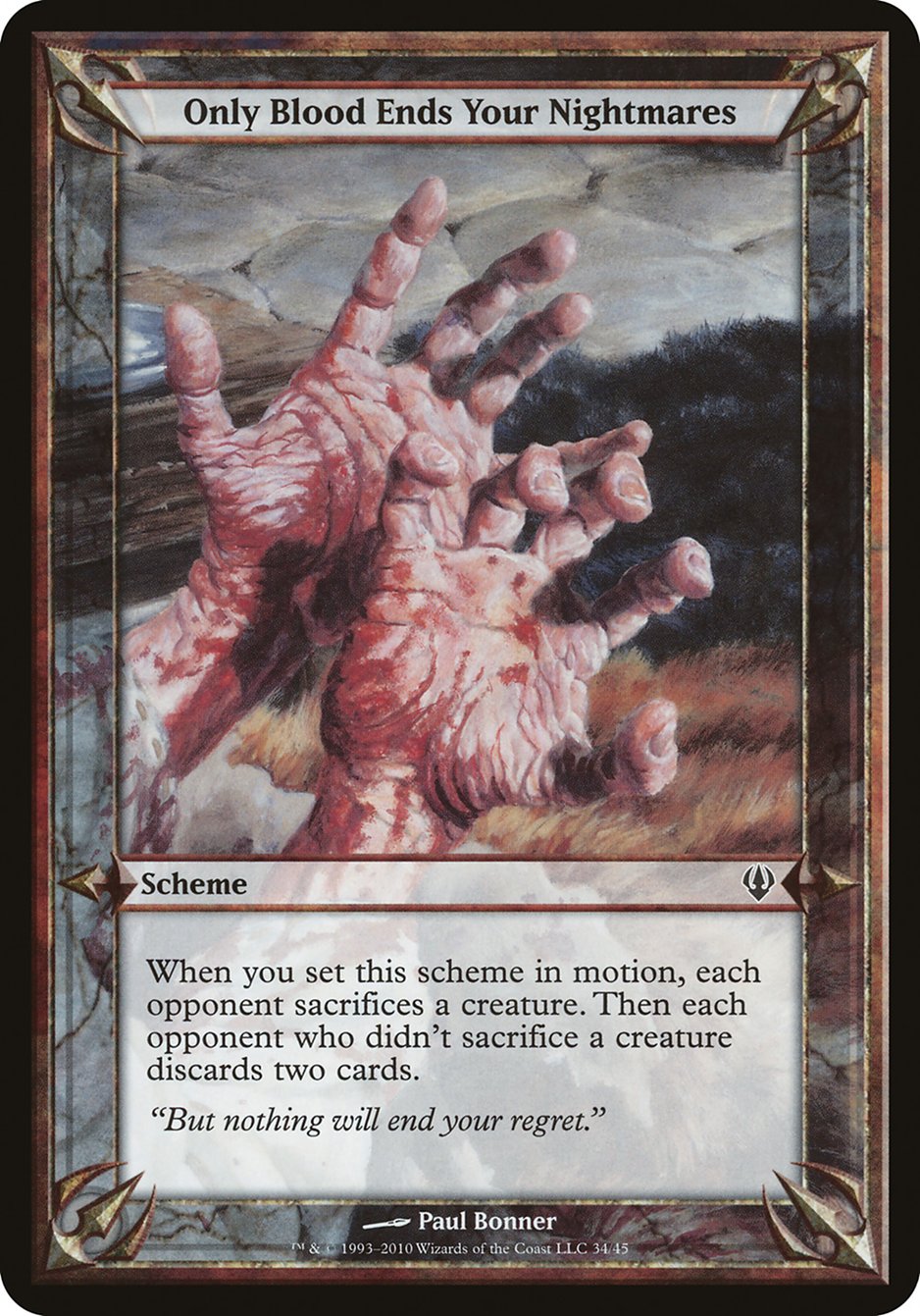 Only Blood Ends Your Nightmares (Schemes) [Archenemy Schemes] | Impulse Games and Hobbies