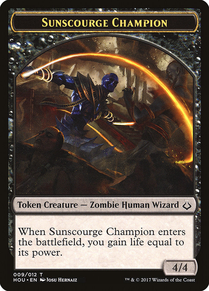 Sunscourge Champion Token [Hour of Devastation Tokens] | Impulse Games and Hobbies