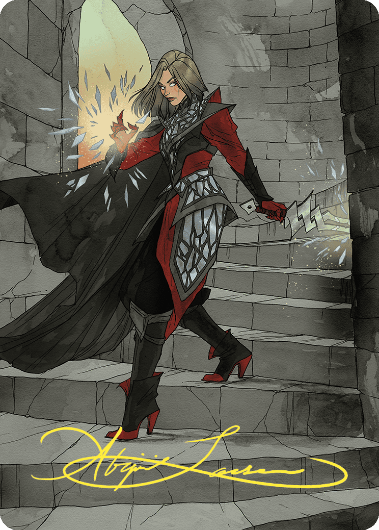 Rowan, Scion of War Art Card (59/81) (Gold-Stamped Signature) [Wilds of Eldraine Art Series] | Impulse Games and Hobbies