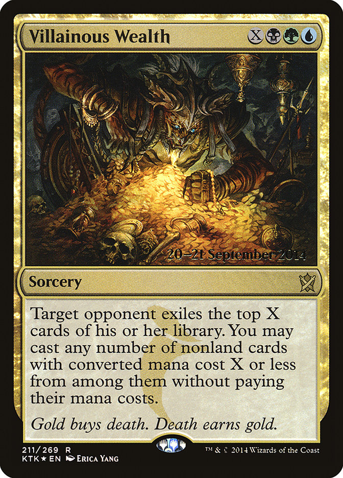 Villainous Wealth  [Khans of Tarkir Prerelease Promos] | Impulse Games and Hobbies