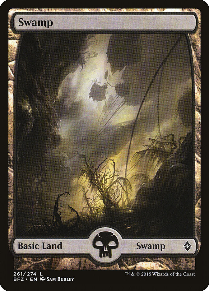 Swamp (261) (Full Art) [Battle for Zendikar] | Impulse Games and Hobbies