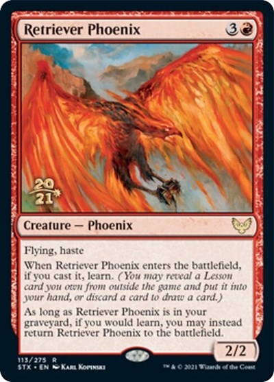 Retriever Phoenix [Strixhaven: School of Mages Prerelease Promos] | Impulse Games and Hobbies