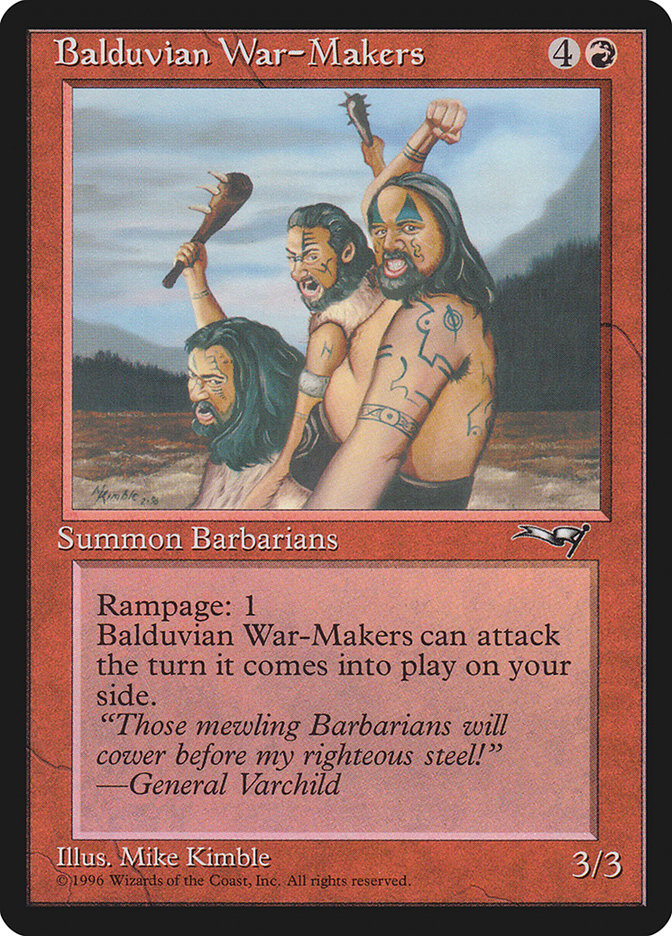 Balduvian War-Makers (Treeline Background) [Alliances] | Impulse Games and Hobbies