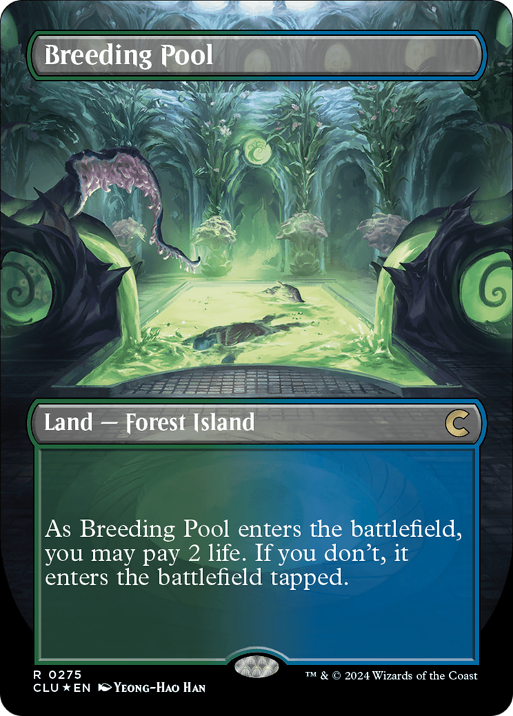 Breeding Pool (Borderless) [Ravnica: Clue Edition] | Impulse Games and Hobbies