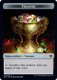 Treasure // Troll Warrior Double-sided Token [Kaldheim Tokens] | Impulse Games and Hobbies