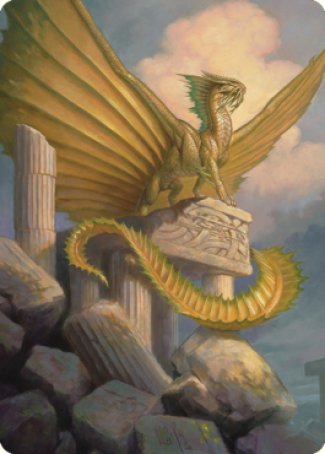 Ancient Gold Dragon Art Card (05) [Commander Legends: Battle for Baldur's Gate Art Series] | Impulse Games and Hobbies