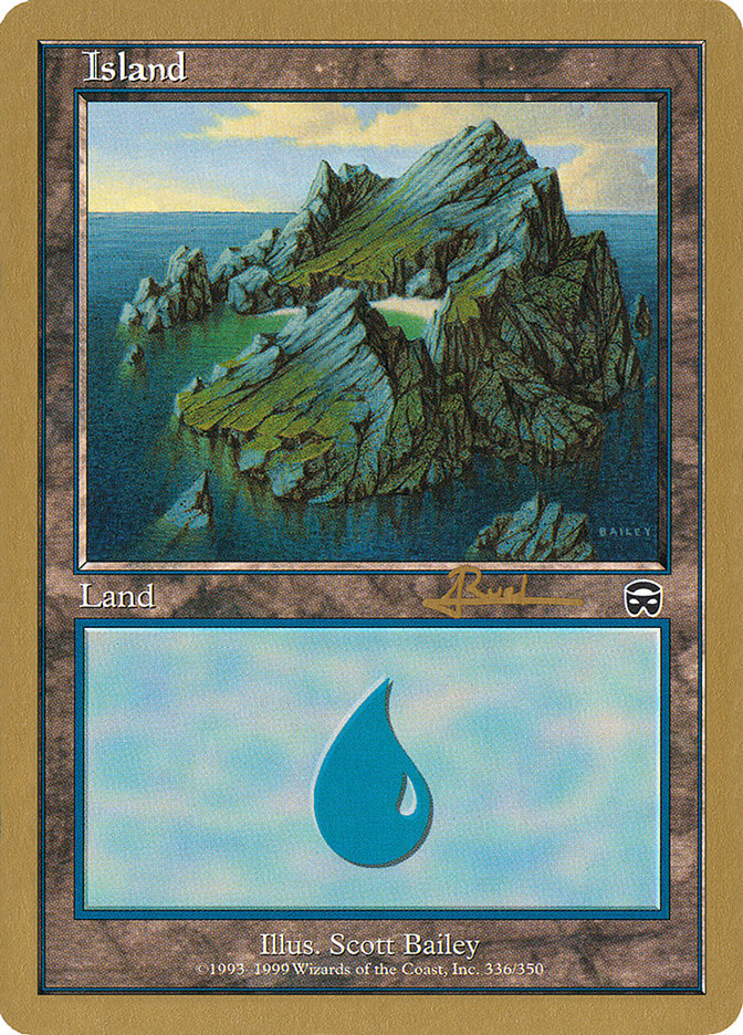 Island (ar336a) (Antoine Ruel) [World Championship Decks 2001] | Impulse Games and Hobbies