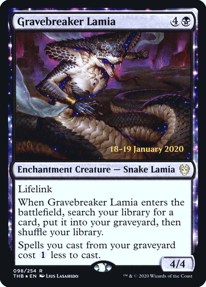 Gravebreaker Lamia [Theros Beyond Death Prerelease Promos] | Impulse Games and Hobbies