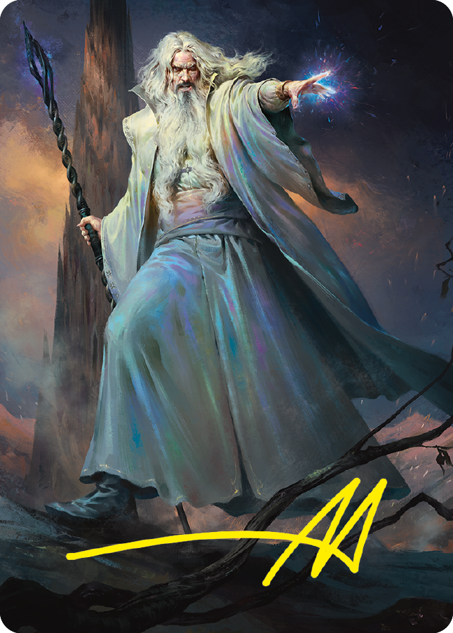 Saruman of Many Colors Art Card (Gold-Stamped Signature) [The Lord of the Rings: Tales of Middle-earth Art Series] | Impulse Games and Hobbies