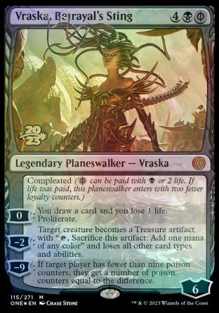 Vraska, Betrayal's Sting [Phyrexia: All Will Be One Prerelease Promos] | Impulse Games and Hobbies