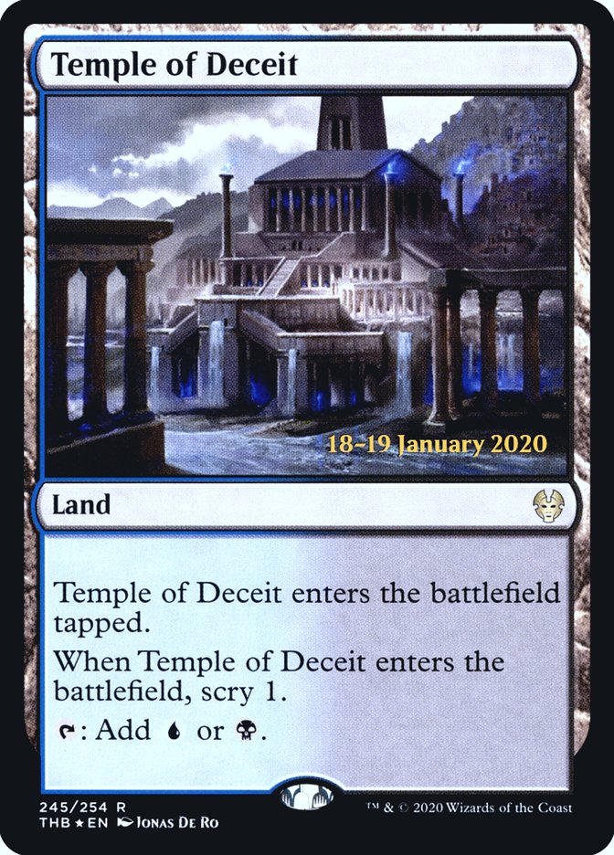 Temple of Deceit [Theros Beyond Death Prerelease Promos] | Impulse Games and Hobbies