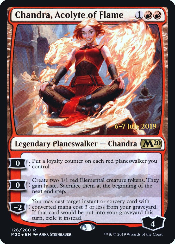 Chandra, Acolyte of Flame  [Core Set 2020 Prerelease Promos] | Impulse Games and Hobbies