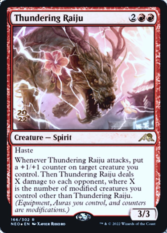 Thundering Raiju [Kamigawa: Neon Dynasty Prerelease Promos] | Impulse Games and Hobbies